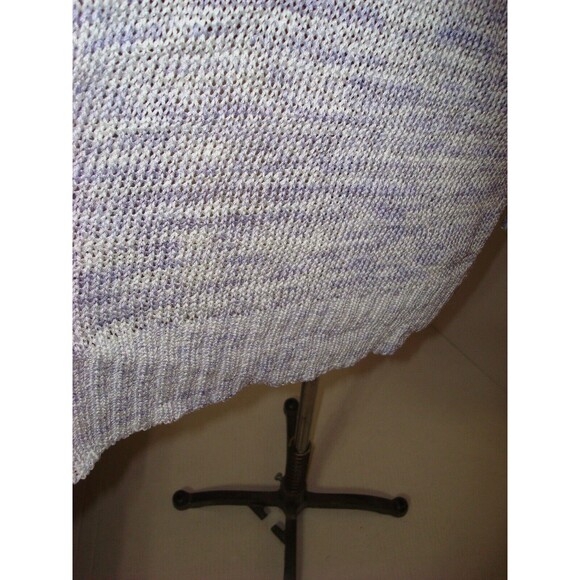 New NWT Womens Worth New York Designer Cardigan Sweater S Open Purple White - Picture 6 of 6